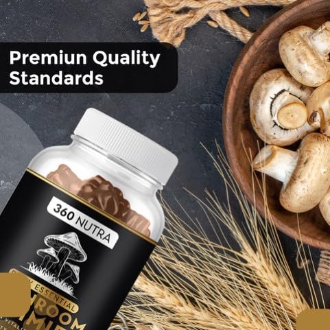 Premium Organic Mushroom Gummies| Immune Support and Antioxidant Boost Vegan Gummies | All-Natural Immunity-Enhancing Mushroom Supplements for Adults| Focus Gummies for Memory, Focus and Nerve Health