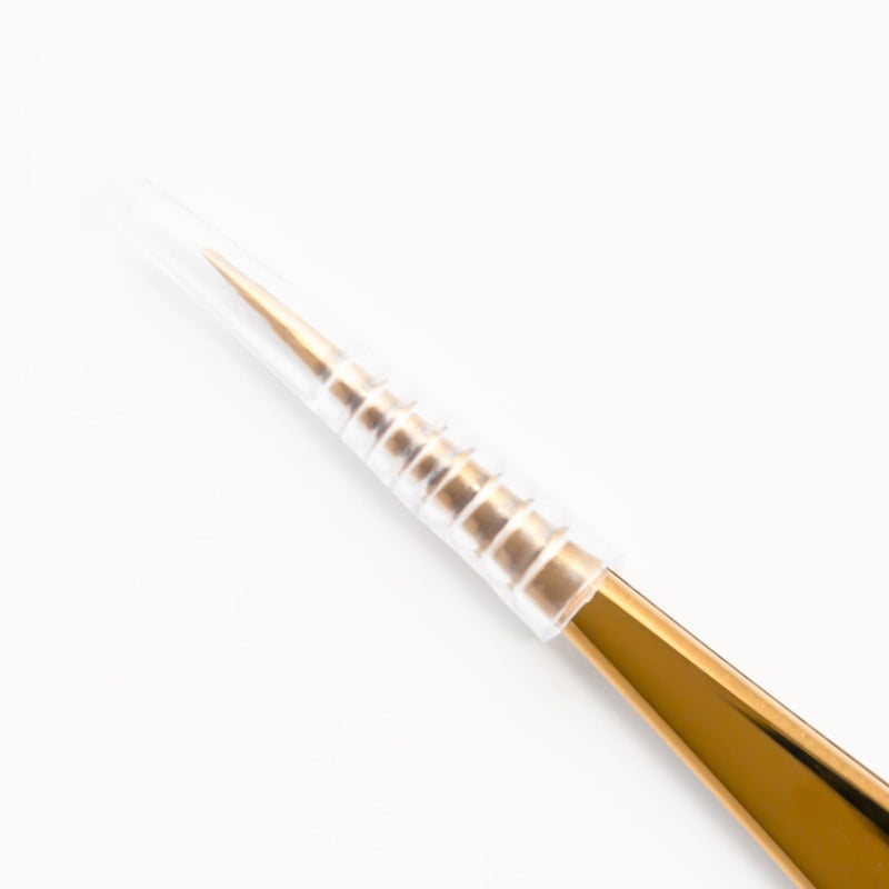 CHAZON TWEEZERS GOLD- Titanium Precision Point Tweezers for Eyebrows, Facial Hair and Ingrown Hair, Viral Tweezers