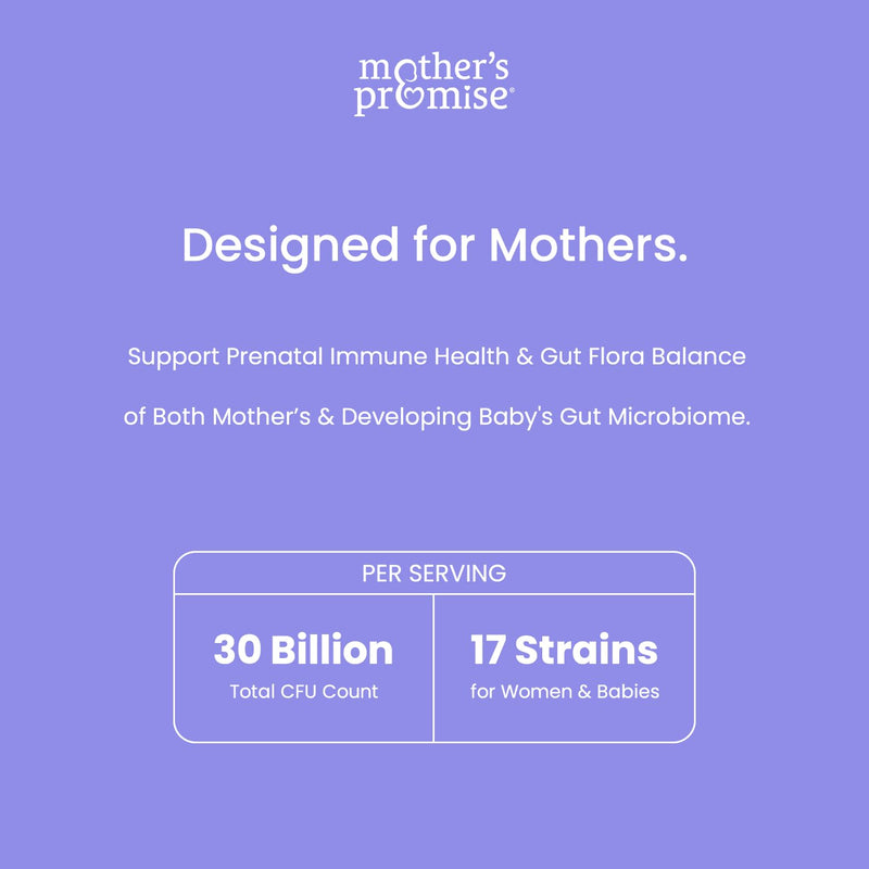 [Australia] - Prenatal Probiotics for Women | 30 Billion CFU, 17 Strains + Organic Prebiotics | Supports Digestion, Gut & Immune Health for Mom & Baby | Womens Probiotic for Pregnancy & Lactation | Vegan Capsules 