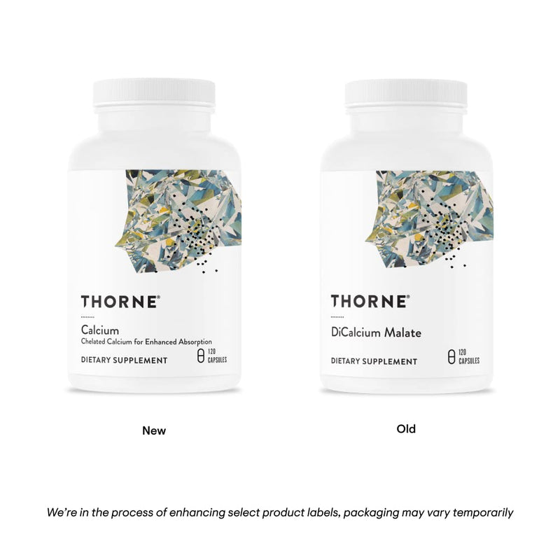 [Australia] - Thorne Calcium - (Formerly DiCalcium Malate) - Chelated Calcium for Enhanced Absorption with DimaCal for Bone Density Support - 120 Capsules 