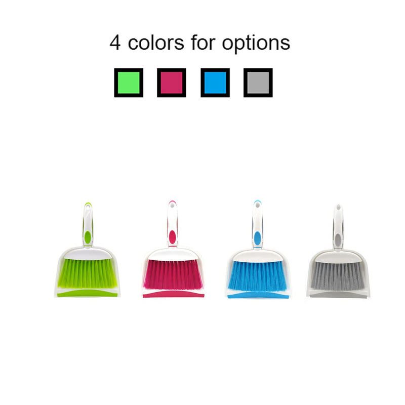 [Australia] - Mini Broom and Dustpan Set-Mini Whisk Set for Desk, Housekeeping, Office, Kitchen, Pet Nest, etc.,Daily Cleaning Necessity Plastic Mini Dustpan Set (Gray) Gray 