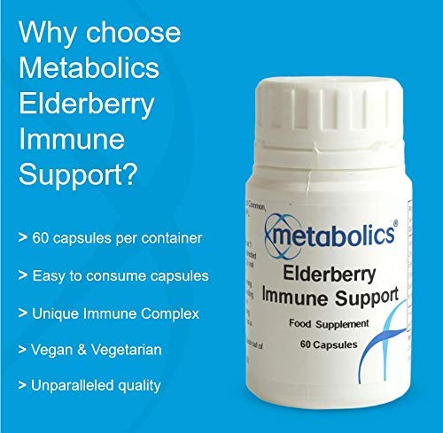 Elderberry Immune Support Supplement- Vitamin C, Elderberry Extract, Zinc & NAC | Supports A Healthy Immune System | Protection of Cells &, Reducing Tiredness & Fatigue