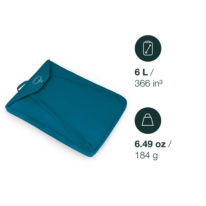 Osprey Ultralight Garment Folder Packing Organizer, Waterfront Blue