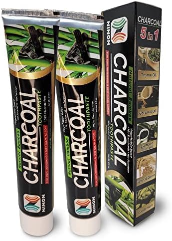 [Australia] - Activated Charcoal Toothpaste 6.5oz Each with 100% Deep Cleansing Natural Toothpaste, Organic Paste eliminates Bad Mouth Odor Keeping it Refreshing (2 Pack (6.5OZ) Activated Charcoal Toothpaste 6.5 Fl Oz (Pack of 2) 