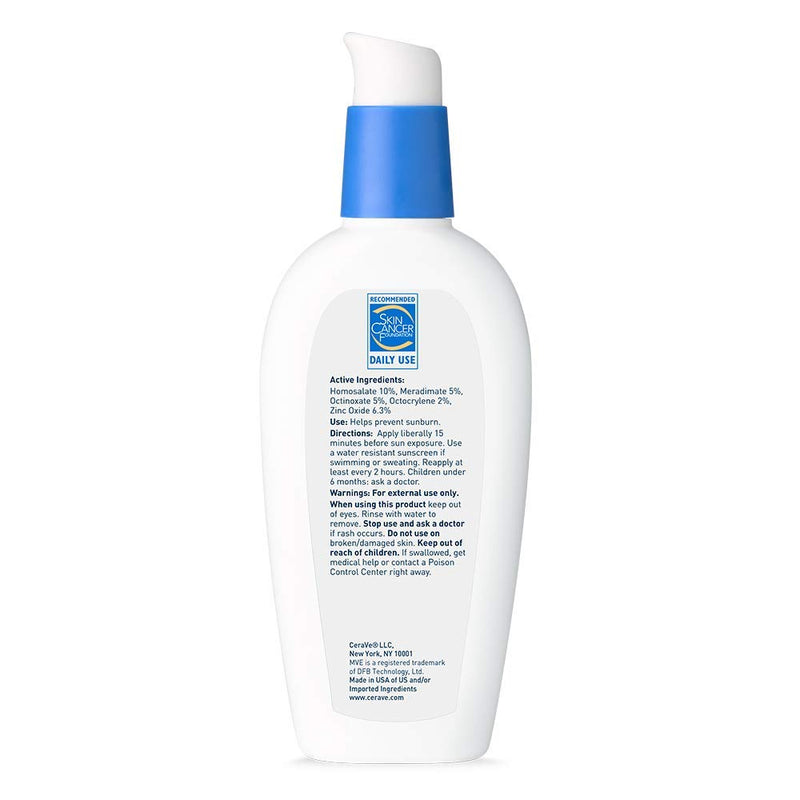 CeraVe AM Facial Moisturizing Lotion with SPF 30 | Oil-Free Face Moisturizer with SPF | Formulated with Hyaluronic Acid, Niacinamide & Ceramides | Non-Comedogenic | Broad Spectrum Sunscreen | 3 Ounce 3 Fl Oz (Pack of 1)