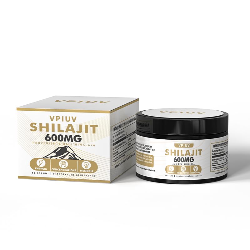 [Australia] - Himalaya Shilajit Original - Organic Shilajit resin from the Himalayas, rich in over 85 trace elements & fulvic acid, 600 mg for concentration, energy & immunity, 50 grams 