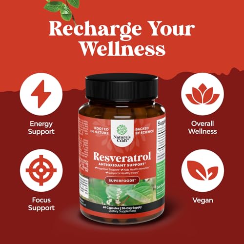 Bundle of Youthful Trans Resveratrol Supplement and Vitamin B3 Nicotinamide 500mg Capsules - With AMPK Activator Brain Booster Immune Support - Mitochondrial Energy and Potent Skin Supplement