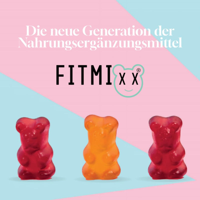 [Australia] - Fitmixx eye vitamins - 60 lutein zeaxanthin complex gummy bears with beta carotene, high-dose vitamin C - gummy bears vegan, lactose-free, sugar-free - eye vitamins - 100% natural 