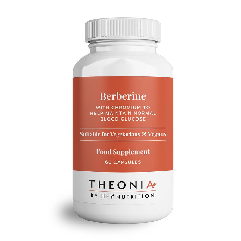 Theonia by Hey Nutrition Berberine Supplement with Organic Ceylon Cinnamon – Supports Metabolic Balance & Circulatory Wellness – Non-GMO, Vegan – 60 Capsules
