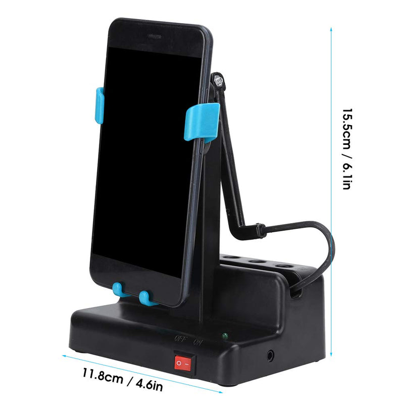 [Australia] - Automatic Mobile Phone Shaker, Cellphone Swinger, Phone Steps Counter with Automatic Motion for Fitness Tracking, Home Use, Mute Stainless Steel Bearings Quick Steps Earning Device- Blue 
