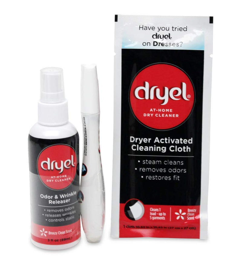 [Australia] - dryel At-Home Dry Cleaner Refill Kit, Gentle Laundry Care for Special Fabrics and Dry-Clean-Only Clothes, 10 Loads Refill Kit, 10 Load 