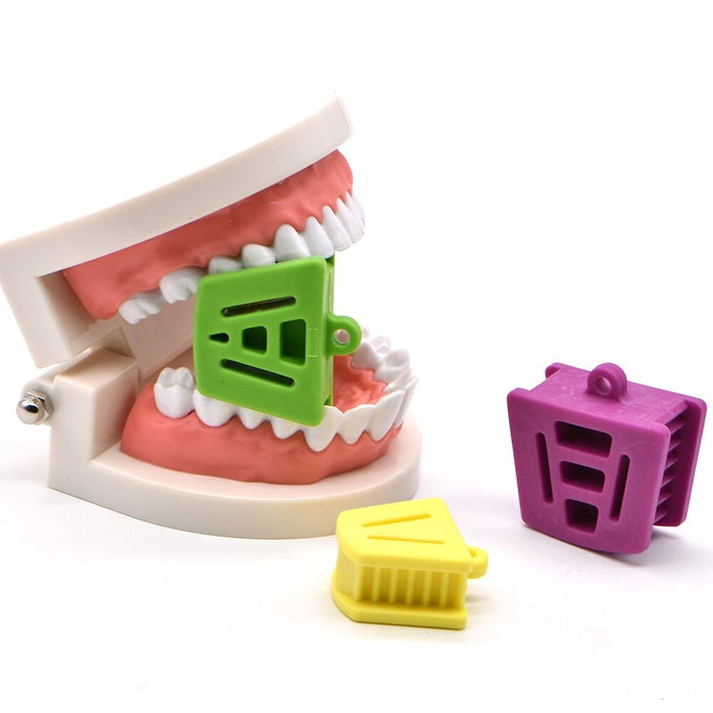 Angzhili Dental Mouth Prop Plastic Dental Bite Block Orthodontic Bite Blocks Dentistry Accessories (3 Pcs/Set)