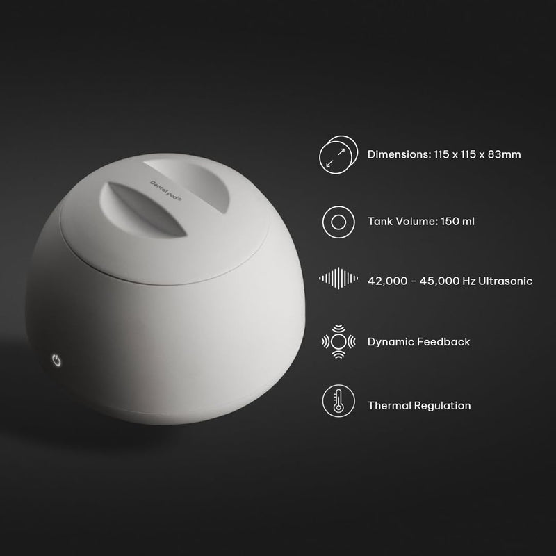 [Australia] - Zima Dental Pod: Ultrasonic Retainer Cleaner. The Original Retainer Cleaner Machine, Aligner Cleaner, Nightguard Cleaner, Mouthguard Cleaner, Denture Cleaner. Ultrasonic Cleaner For Oral Dental Care Arctic White 