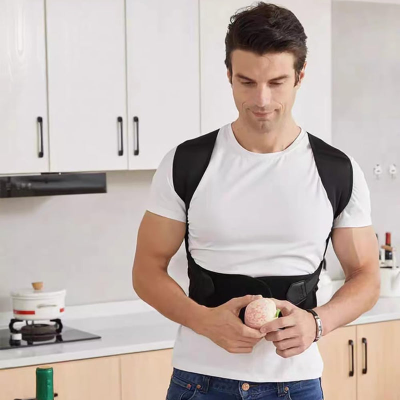 [Australia] - Adjustable Back Posture Belt, Posture Corrector for Women and Men, Back Support Complete for Spine and Shoulder, Provides Neck and Shoulder Pain Relief,XL XL 