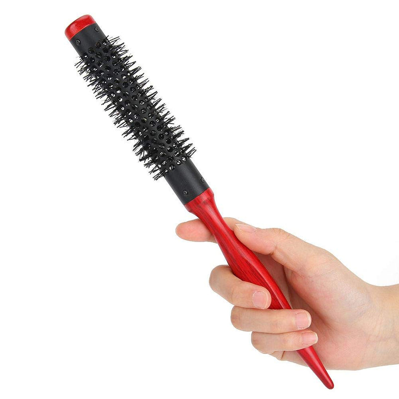 Roller Comb for Men and Women Nylon Round Salon Hair Styling Brush Comb for Blow Drying Curling Straightening(0.7in)