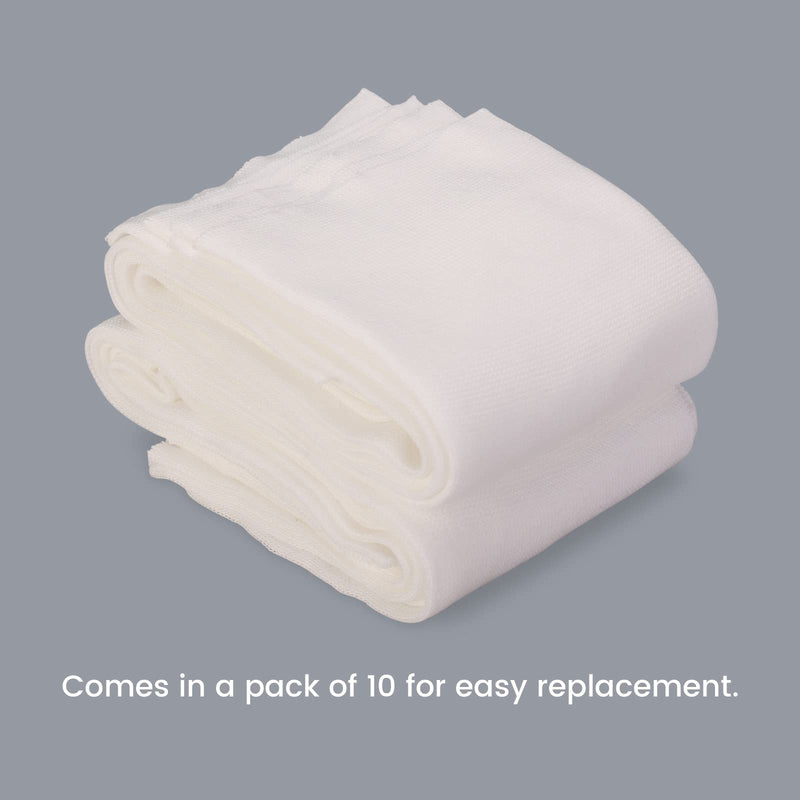 Hand Socks for Splint (Pack of 10), Stockinette Tubing, Thin Breathable Surgical Sleeves for Arm, Wrist and Thumb Sleeve Under Brace, Cast Wrap Liner for Men & Women, Fit Left & Right Hands (White, M) Medium White