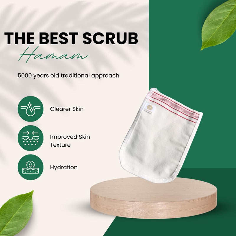 [Australia] - Turkish High Quality Kelebek ZenXhome Peeling Gloves Hamam Kese Body Exfoliating Peeling Sauna Glove Spa Cellilute Remover Mitt Skin Care (White, Medium Soft Scrub) White 1 Piece (Pack of 1) 