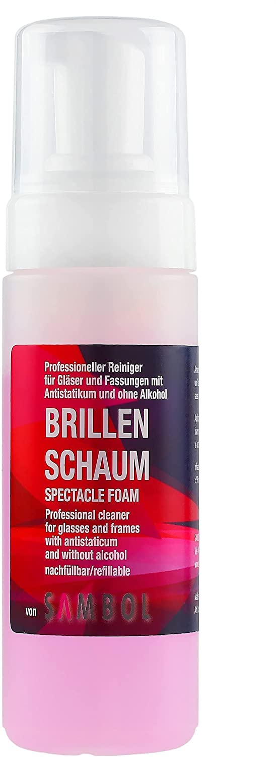 [Australia] - Glasses cleaner set 400 ml cleaning foam without alcohol, streak-free for gentle and professional cleaning 