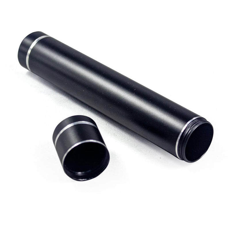 [Australia] - Cigar Tube, Aluminum Cigar Travel Airtight Single Cigar Holder Case (black) black 