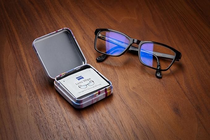 [Australia] - ZEISS Lens Cleaning Accessory Tin Box Containers with Hinge Lids, Pack of 4 4 Count 