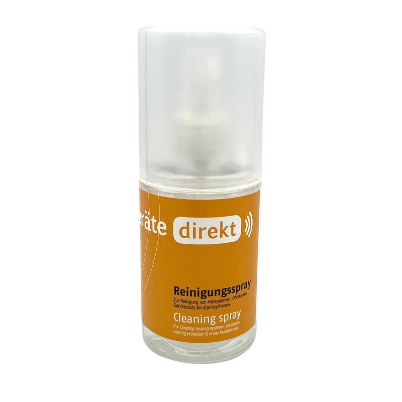 [Australia] - DIRECT cleaning spray (100 ml) | for hearing aids, custom-made earpieces, hearing protection & in-ear headphones | Gentle cleaning, effective care | For on the go | Hearing system accessories 1 