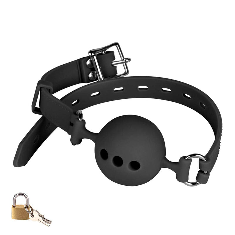 FST Ball Gag Silicone Breathable Mouth Gag with Lock (1.73") 1.73"