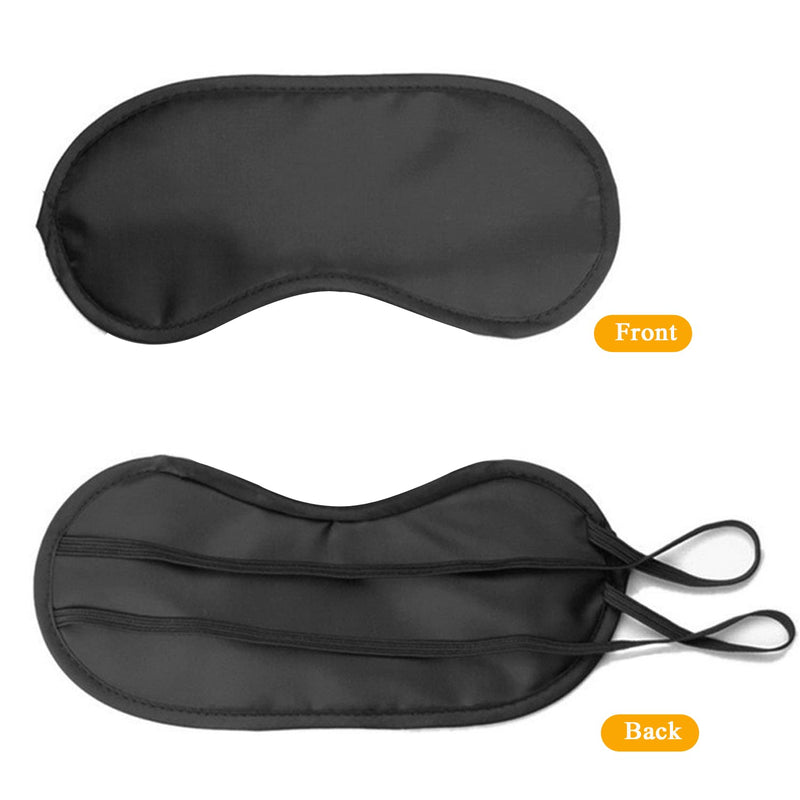 [Australia] - 6 Pack Blindfold Eye Mask Cover Sleep Mask for Party Games Travel Sleep Team Build Party Supply with Adjustable Strap for Women Men Kids, Black 1 Count (Pack of 6) 