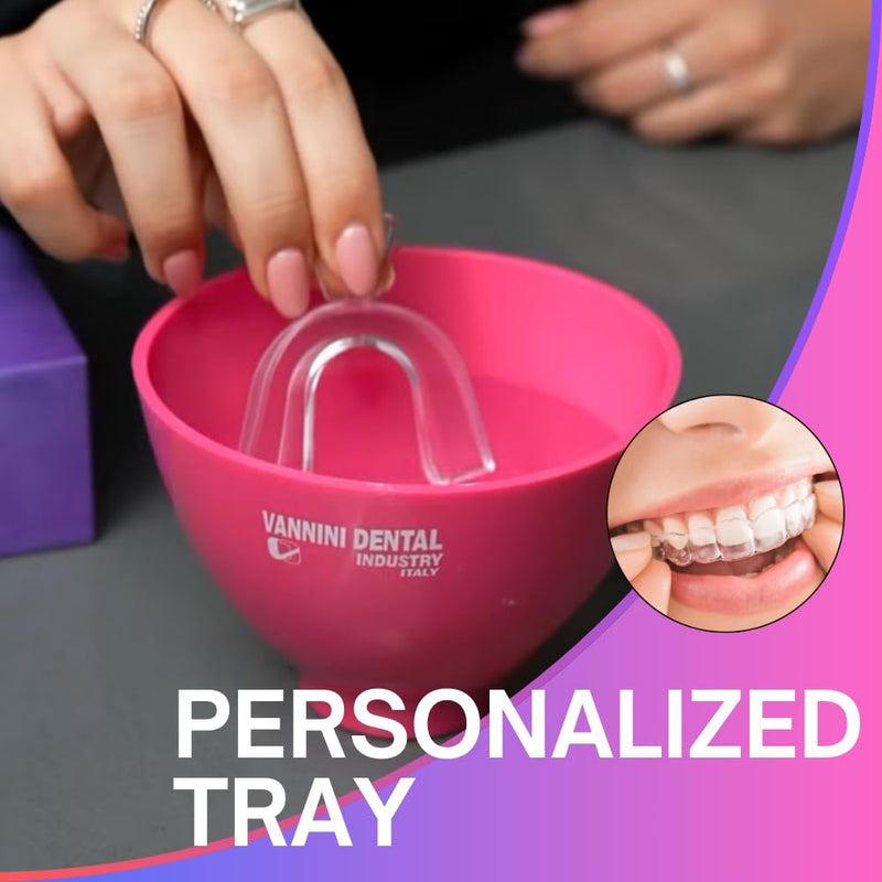 [Australia] - Premium Teeth Whitening Kit for Sensitive Teeth, 32X Dual Blue and red LED Lights, +4 whitening Pens, Enamel Safe 
