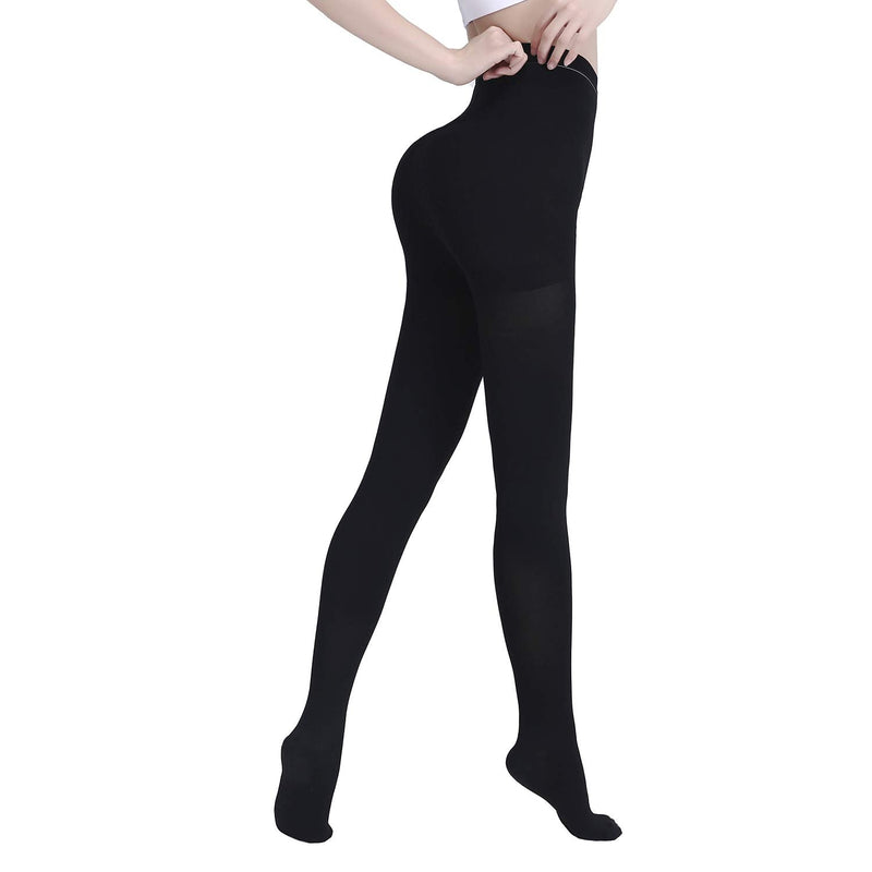 [Australia] - AMZAM® Medical Compression Pantyhose for Women & Men, Closed Toe 15-20 mmHg Graduated Compression Stockings Waist High Support Leggings, Support Hose for Varicose Veins, Edema, Post Surgery, Black L Large 15-20mmhg Close Toe Black 