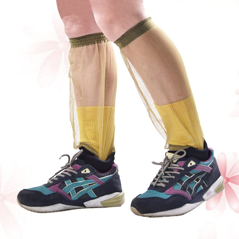 [Australia] - BESPORTBLE Anti Mosquito Net Leg Gaiters Sleeves Feet Protector Support Bug Pants for Outdoor Fishing Hunting Jungle - Green 
