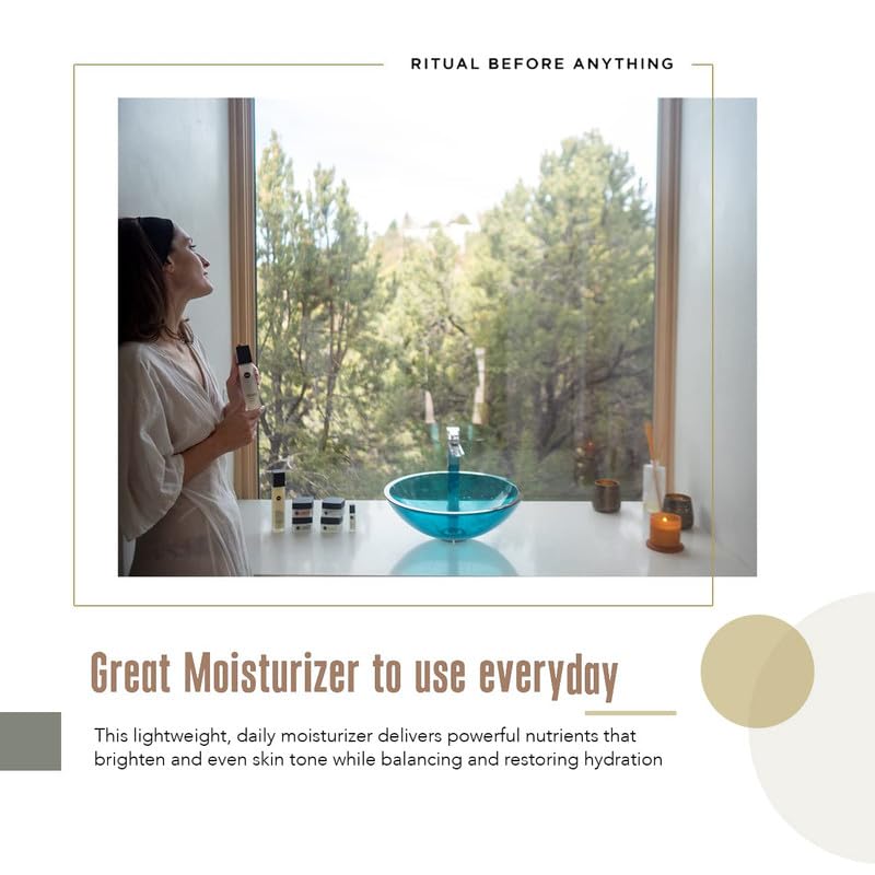 RBA Skincare's Brightening Vegan Moisturizer to Reduce Dark Spots - Daily Lightweight Face Moisturizer with Shea Butter and Vitamin C - Restorative Anti-Aging Day and Night Cream | 2 fl oz Brightening Moisturizer