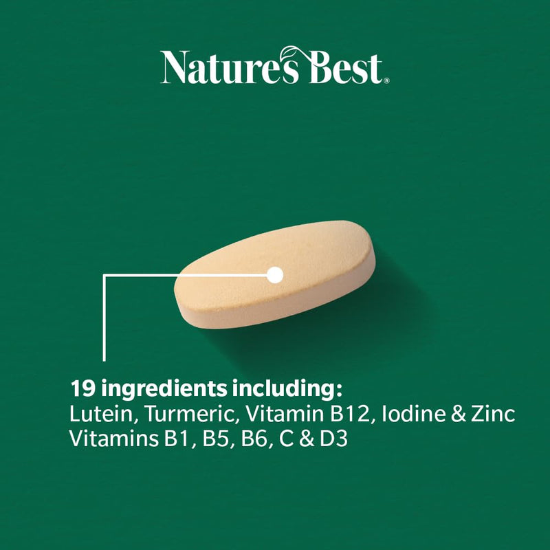 Nature's Best Multi-Max Multivitamin for Women Age 50+ - with Vitamin B6, Folic Acid, Zinc and More - UK Made - 90 Tablets (3 Months' Supply)
