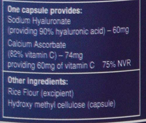 Oral Hyaluronic Acid with Vitamin C, 60 Capsules, 120 g
