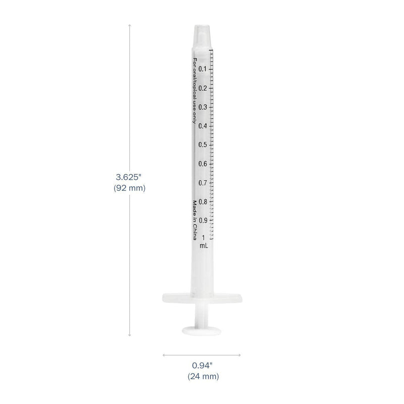 [Australia] - Ezy Dose Oral Syringe & Dispenser, For Liquid Medicine, 1 mL Capacity, Case of 50 50 Count (Pack of 1) 