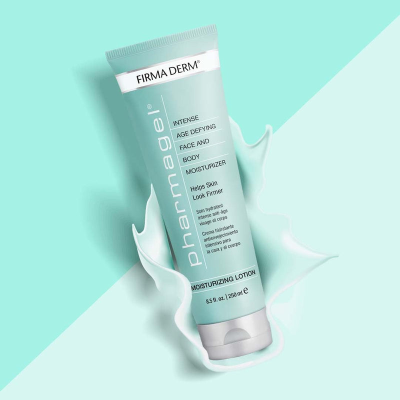 Pharmagel Firma Derm Face & Body Moisturizer – Hydrating Daily Lotion with Vitamins A, C & E and Botanical Ingredients for Dry Skin, Lightweight Formula, 8.5 oz 8.5 Fl Oz (Pack of 1)