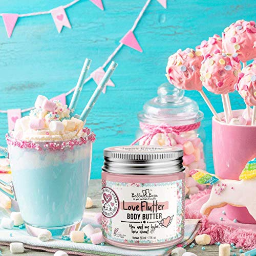 [Australia] - Bella & Bear Love Flutter Body Butter - Hydrating Cream for Soft, Smooth Skin | Perfect for Stretch Marks & Scars | 6.7oz of Nourishing Love 