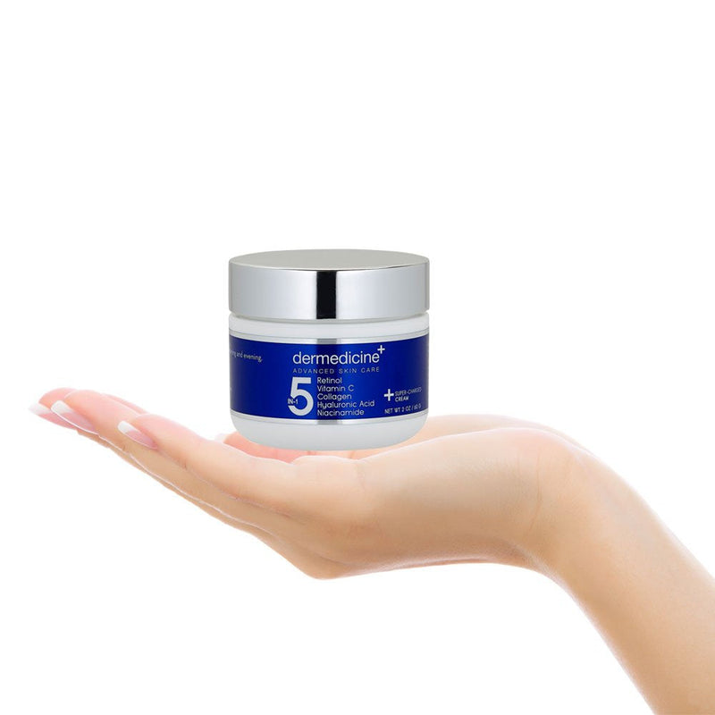 5-in-1 Face Serum and Cream Bundle, Retinol, Vitamin C, Niacinamide | With collagen and hyaluronic acid. May help reduce the appearance of fine lines, wrinkles and dark spots.