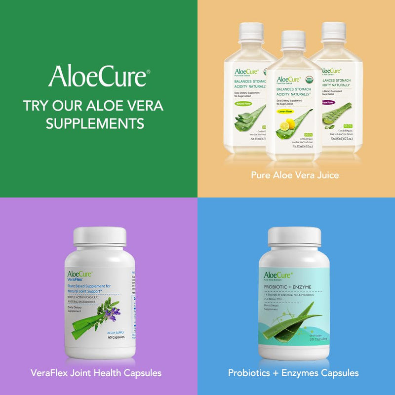 [Australia] - AloeCure Organic Aloe Vera Capsules, 130,000mg Inner Aloe Leaf Equivelant per Serving, Support Gut Health & Digestive Comfort, Stomach Acid Buffer, Natural Immune Supplement, Aloin Free, 30 Capsules 1 Bottle (30 Capsules) 
