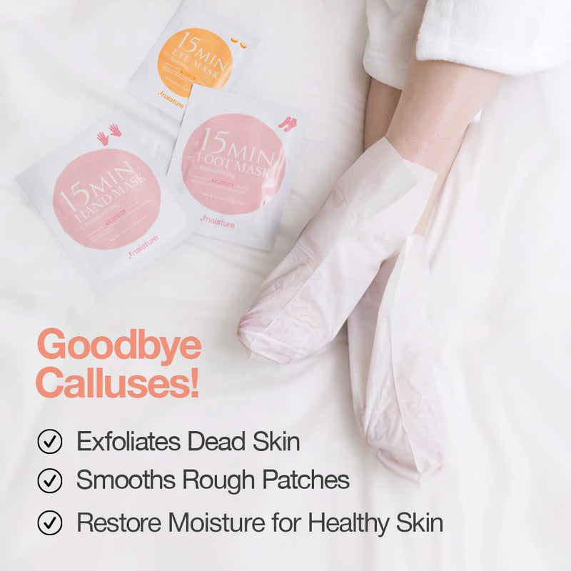[Australia] - 15 Min Hand and Foot Mask (10pc): Hydrating Korean Spa Kit Essentials for Moisturized Hands and Feet 