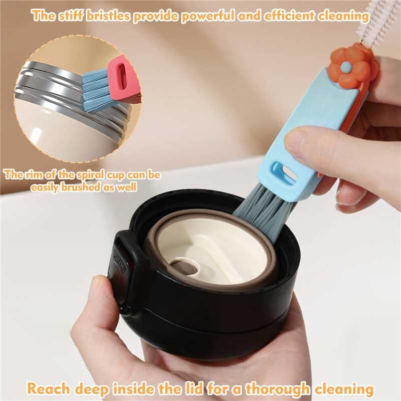 [Australia] - 3 in 1 Cup Lid Cleaning Brush, Portable Cup Cleaner Brush, 2024 New Water Bottle Cleaner Brush, 3 in 1 Multifunctional Cleaning Brush for Home Kitchen Cleaning ToolsÔºà3PCSÔºâ 