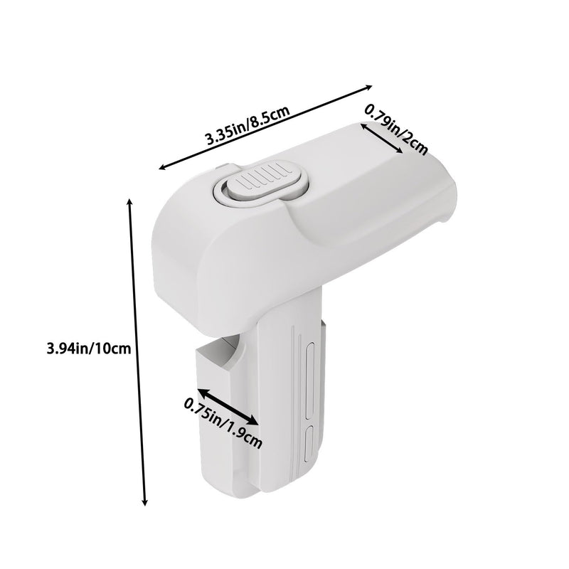 [Australia] - 2 Pack Upgrade Child Proof Refrigerator Lock with Two Ways to Open, Home Fridge Freezer Door Lock Latch Catch to Keep Door Closed, no Tools Need or Drill (White) White 