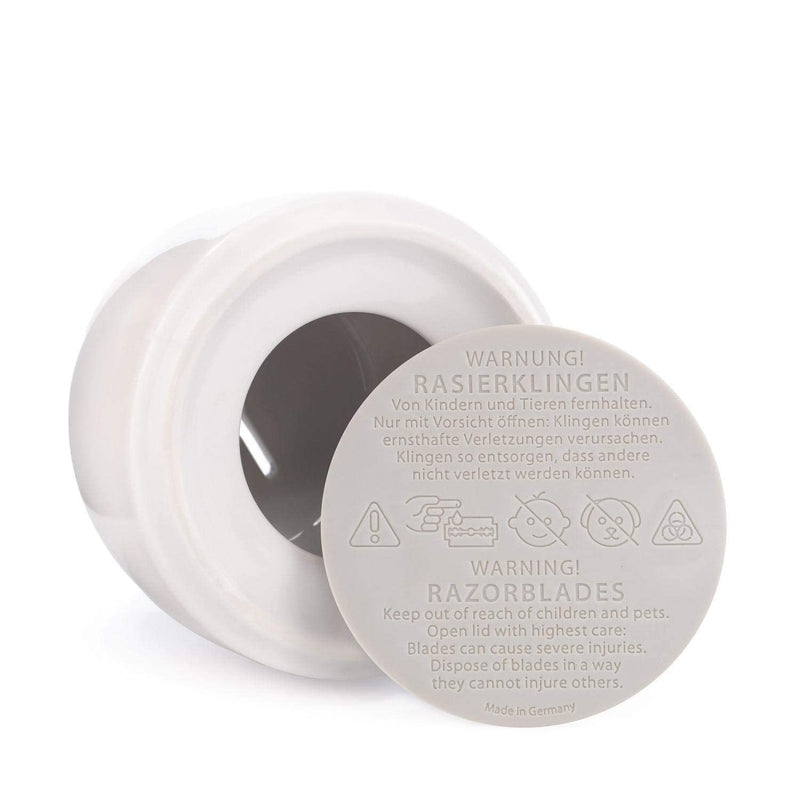 [Australia] - MÜHLE Traditional blade collector - razor blade container made of porcelain in white 