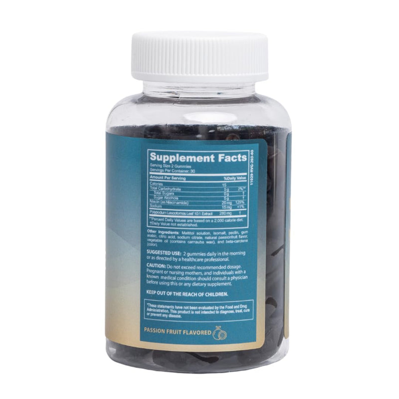 Inner Glow Sol Defense Gummies – Dermatologist & Plastic Surgeon-Formulated Skin Resilience Vitamin Supplement with Polypodium Leucotomos & Niacinamide, Passion Fruit Flavor, 60 Sugar-Free Gummies