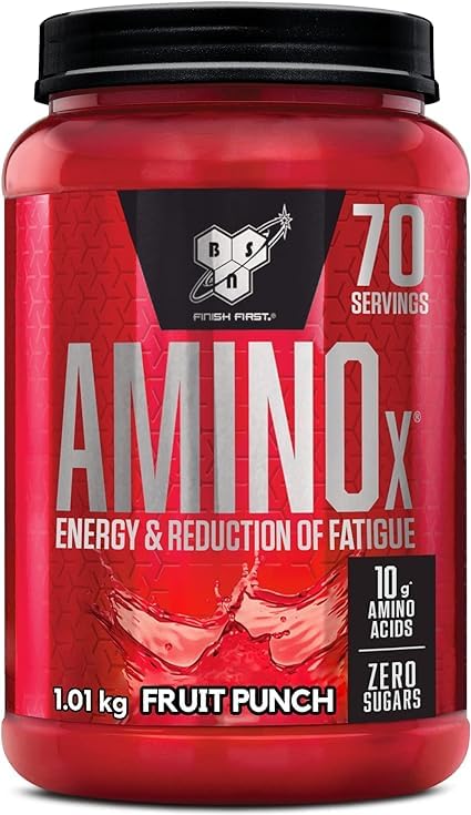 [Australia] - BSN Nutrition Amino X Supplement with Vitamin D, Vitamin B6 and Amino Acids, Fruit Punch Flavor, 70 Servings, 1kg 
