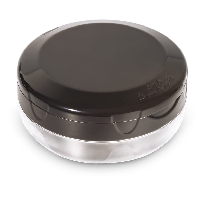 [Australia] - Denture Cup Retainer Case, Definitely No-Leak, Denture Bath Case, Denture Case, Retainer Cleaning Box for Traveling, Denture Cup with Strainer & Mirror (Grey) Grey 