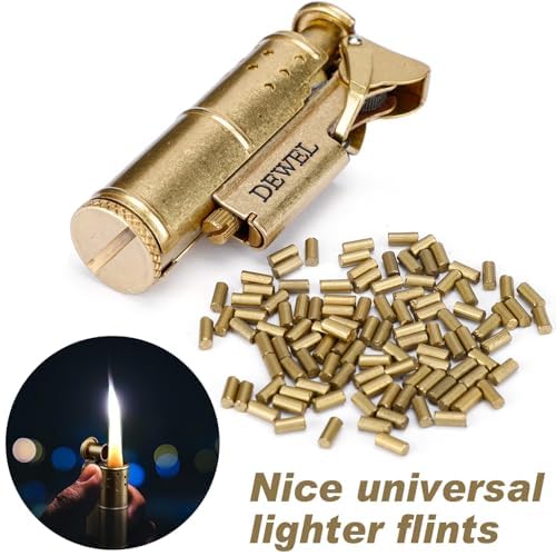 [Australia] - DEWEL flint lighter striker, flint lighter replacement, lighter refill, lighter fuel, lighter flint refills, gas lighter refill, torch striker, flint stone for Petrol or Gas Lighter, with wick 