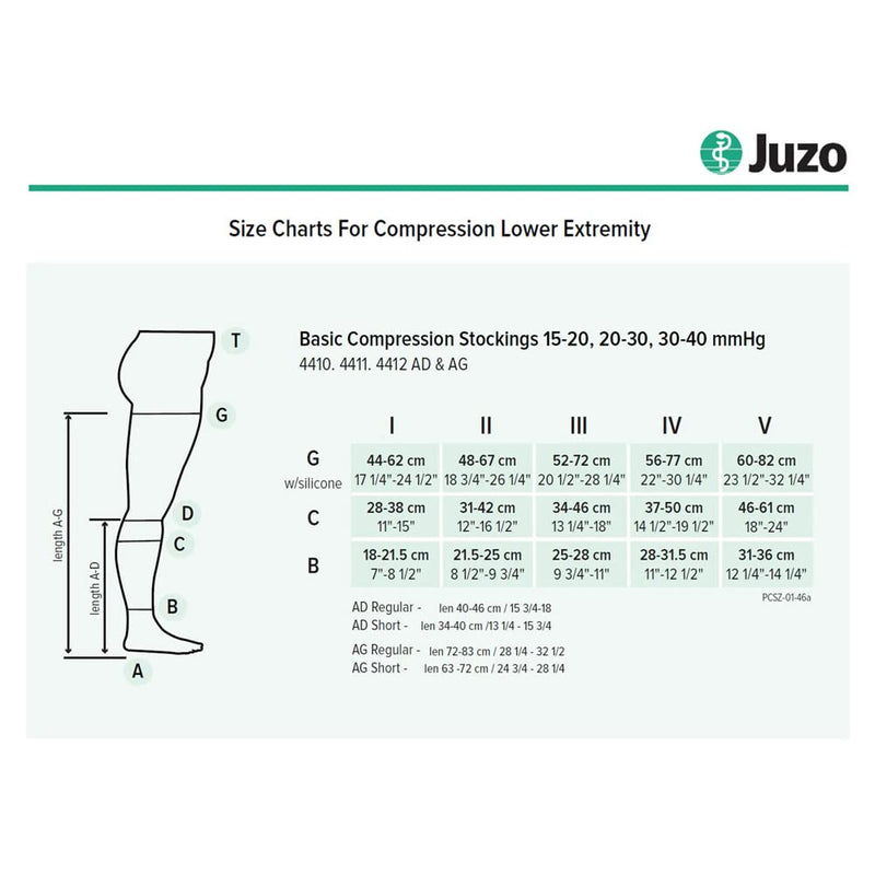 [Australia] - Juzo Basic 4411ag 20-30mmhg Thigh-High Open Toe Compression Stocking,Beige,2 (II) Beige 2 (II) 