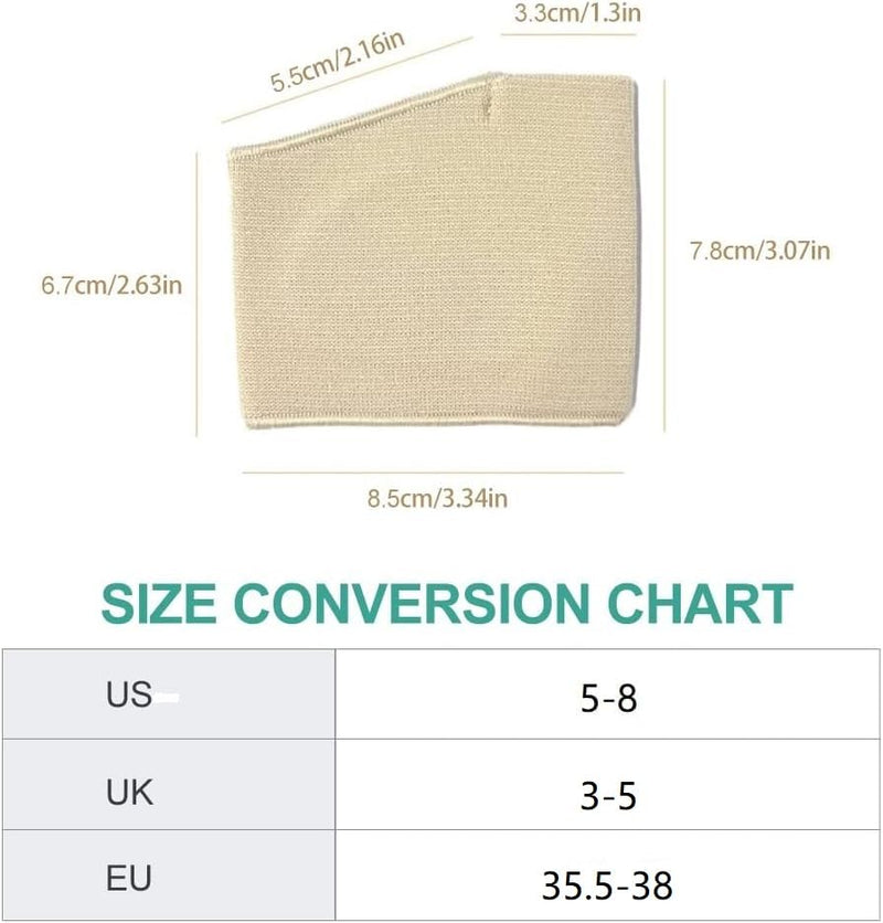[Australia] - Metatarsal padding, ball of foot padding, forefoot forefoot pad, comfort forefoot padding, walking comfort fabric, ball of foot protection, foot soft socks for support feet (EU 35.5-38) EU 35.5-38 