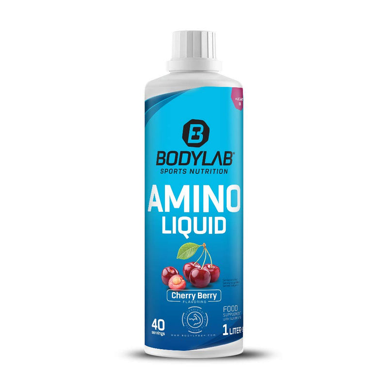 [Australia] - Bodylab24 Amino Liquid 1000ml | BCAA, L-glutamic acid and vitamin B6 | Cherry Berry 