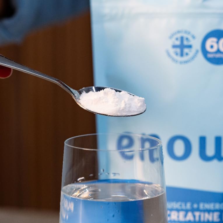enough. Pure Creatine Powder with Magnesium Glycinate 330g (60 Days) - Monohydrate Creatine Powder, Ultrafine, Premium, 100% Micronised, Easy Dissolve, Vegan, Unflavoured, for Men and Woman
